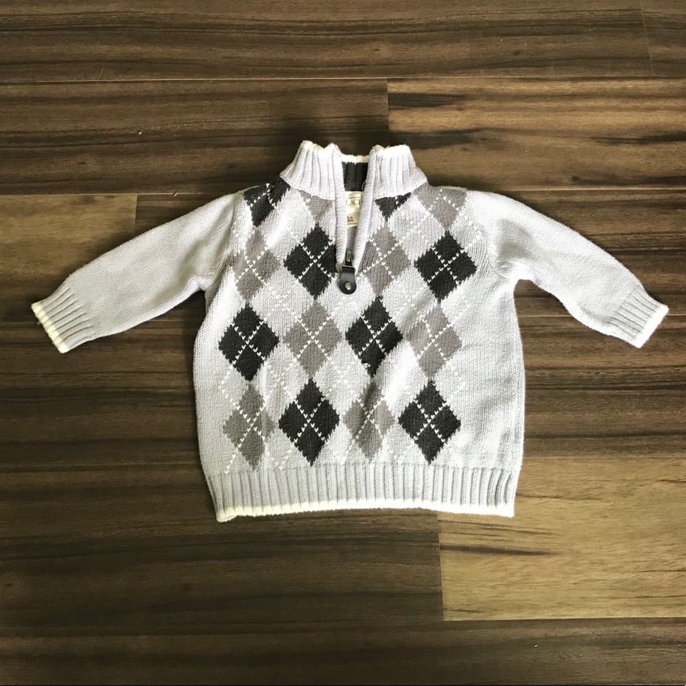 Gray Argyle Sweater 6-9 Months. Children’s Place - Picture 1 of 1